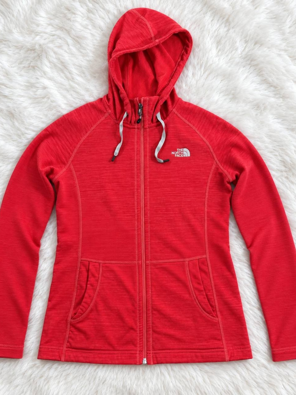 The North Face Women's Red Full-Zip Hooded Utility Jacket